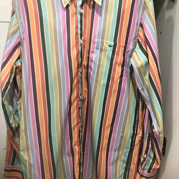 Lacoste dress/casual shirt size 40 (Medium) - Picture 6 of 7